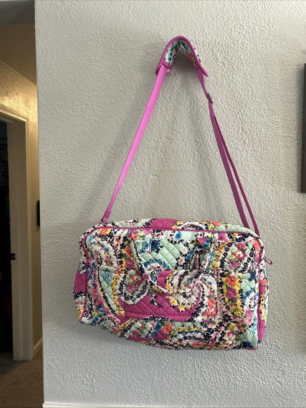 Vera Bradley Iconic Small Duffle and Travel Wildflower Paisley New No Tag
